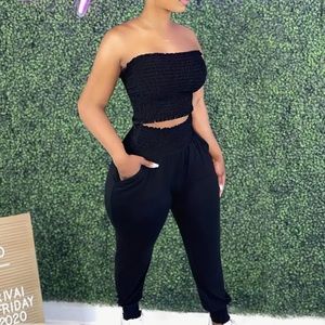 2 piece tube top set